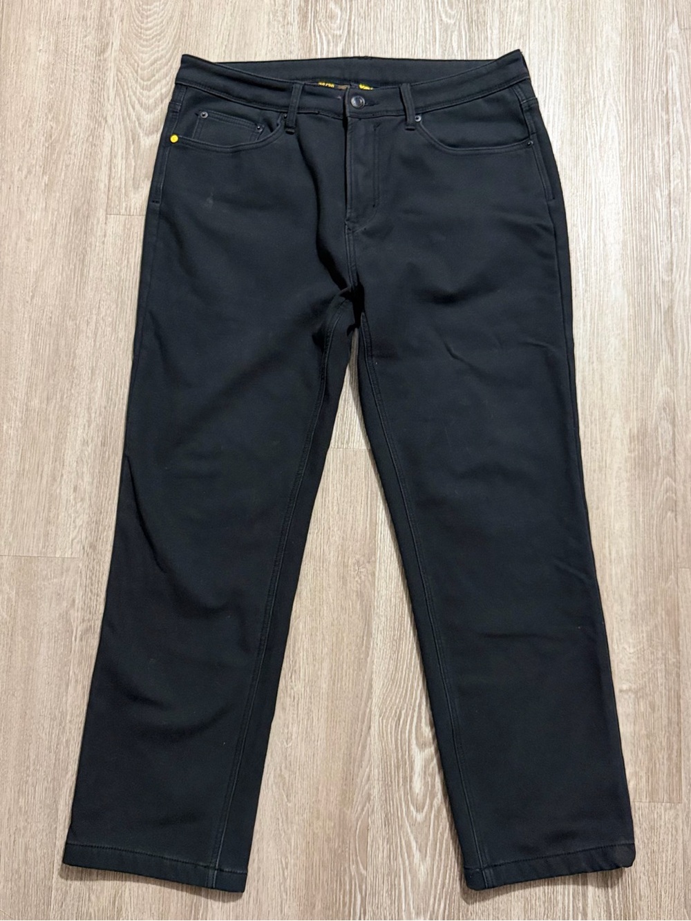 CAT Caterpillar Men’s Work Pants 34x30 Black Fleece Lined Stretch